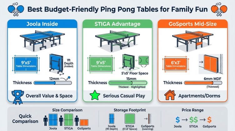Best Budget-Friendly Ping Pong Tables for Family Fun
